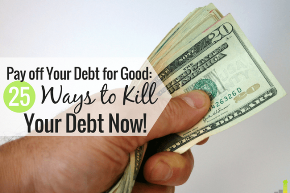 Paying off debt can be difficult to do, especially when you don't know where to start. Here are 25 ways to take that first step toward becoming debt free.