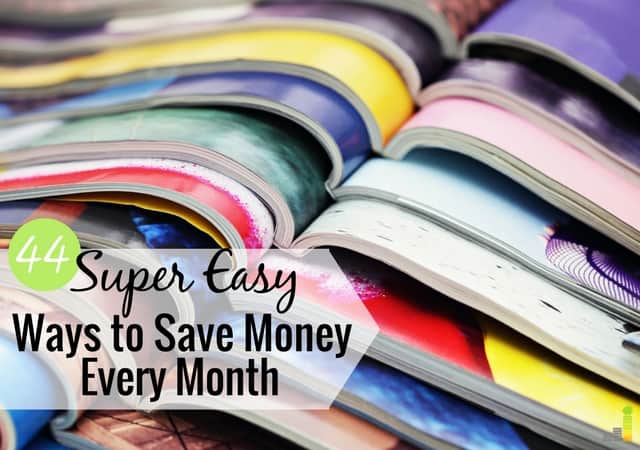 Many easy ways to save money take little work. Here are 44 simple ways to save more money each month that anyone can do to pad their wallet.